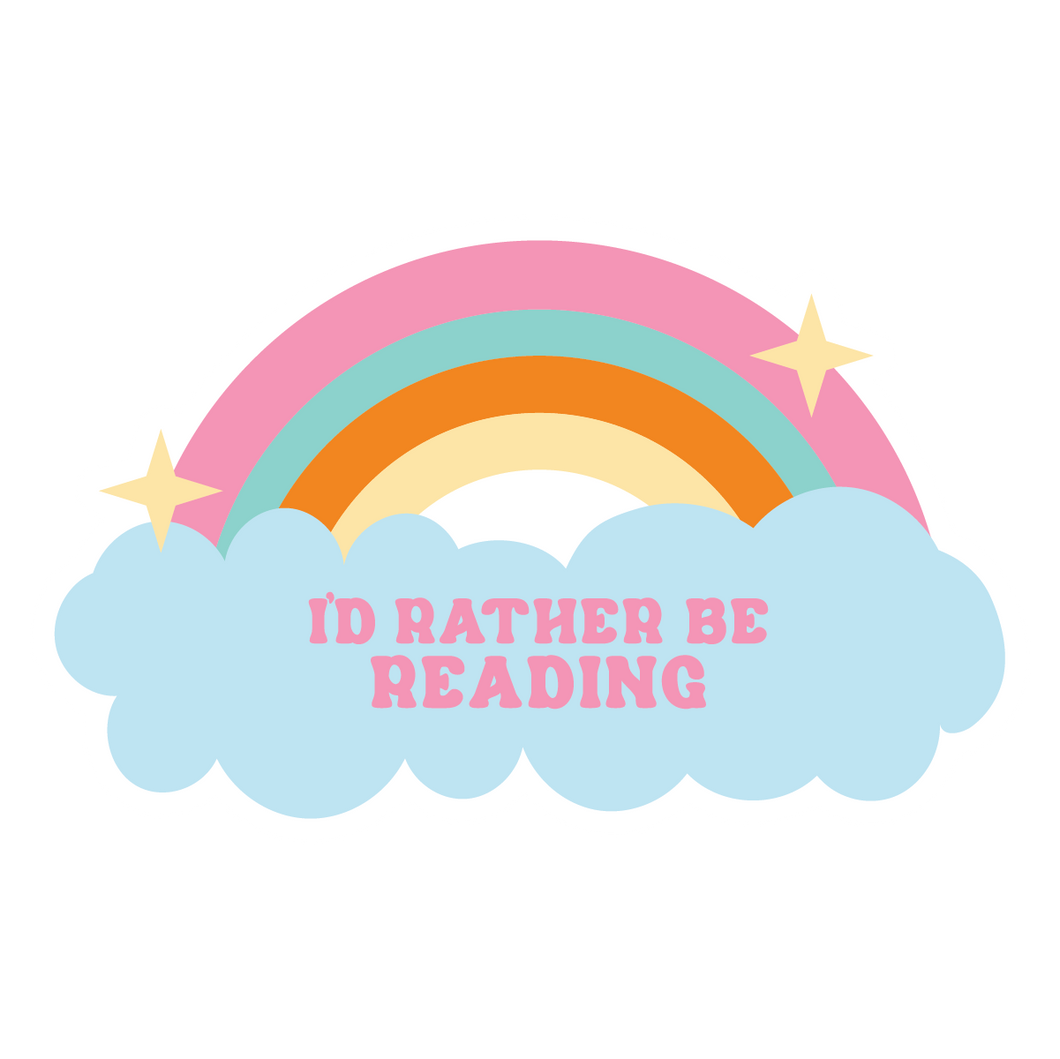 Reading Under the Rainbow | Sticker